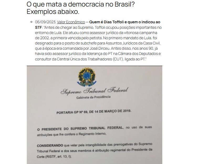 Bloqueio do site ‘Morte à Democracia’ gera polêmica sobre liberdade de expressão no Brasil
