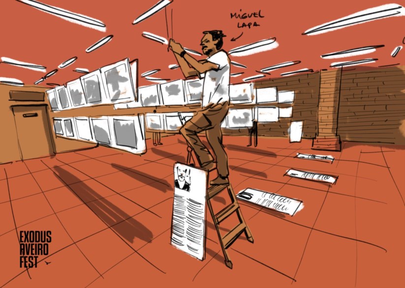 Luís Simões imortaliza histórias do Exodus Aveiro Fest através da ilustração