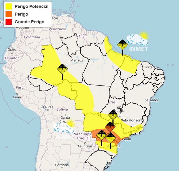 Alerta de Chuvas: Seis Estados em Risco de Precipitações Intensas nesta Semana