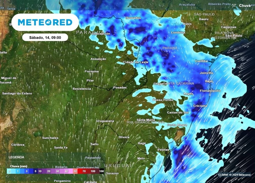 Ciclone e Frente Fria: Impactos Climáticos no Sul, Sudeste e Centro-Oeste do Brasil