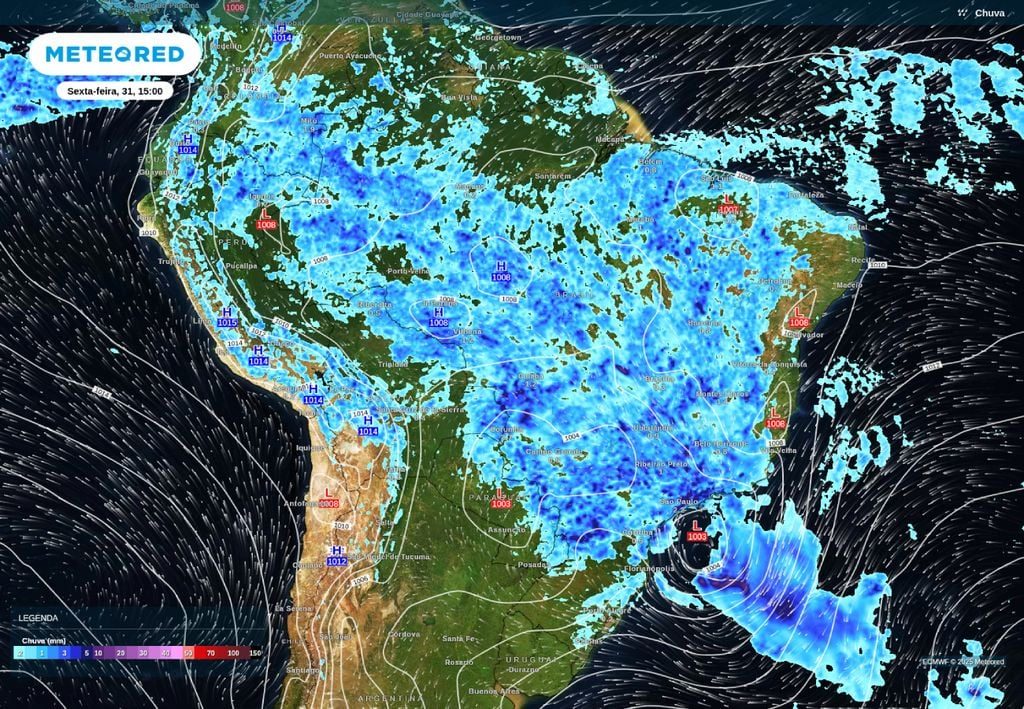 Ciclone Previsão de Chuvas Severas e Tempestades no Brasil em Fevereiro de 2025