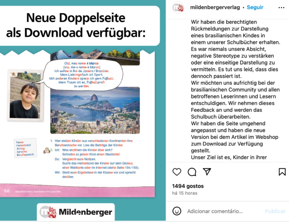 Livro didático alemão retrata mal crianças do Rio de Janeiro, gera repúdio