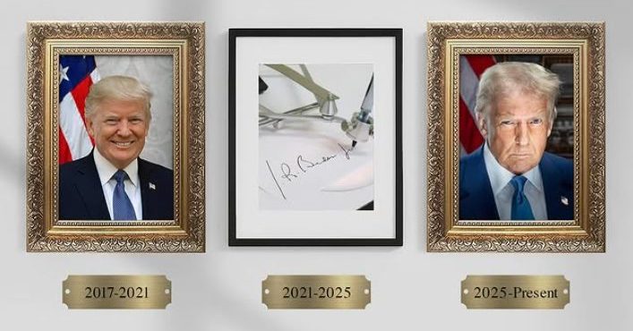 Trump zomba de Biden com montagem que revela uso de auto pen em assinaturas oficiais