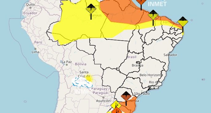 Alerta Meteorológico: Tempestades e Queda de Temperatura Marcam o Início da Semana no Brasil