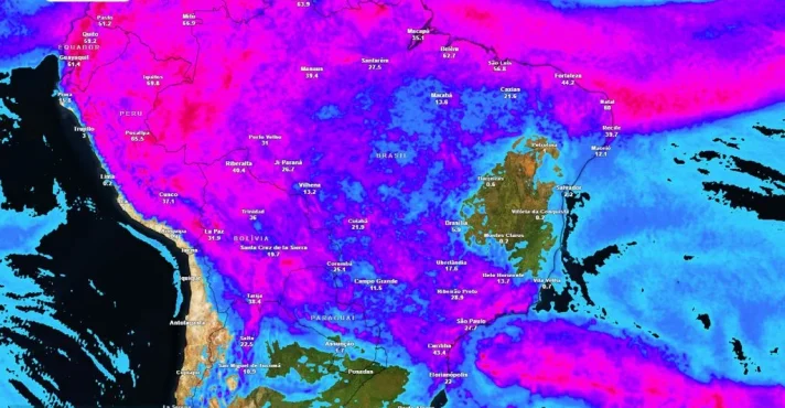 Fim de semana terá clima adverso com frente fria e ciclone extratropical no Brasil