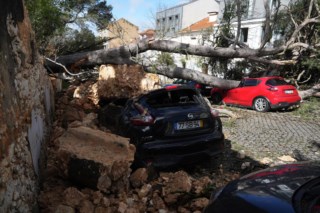 Mau tempo causa caos na Grande Lisboa com mais de seis mil ocorrências e várias estradas cortadas