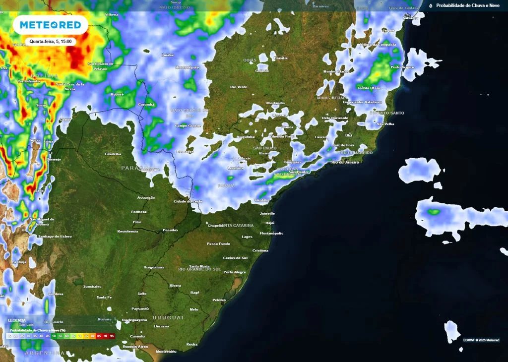 Quarta-Feira de Cinzas com forte onda de calor e possíveis chuvas em algumas regiões