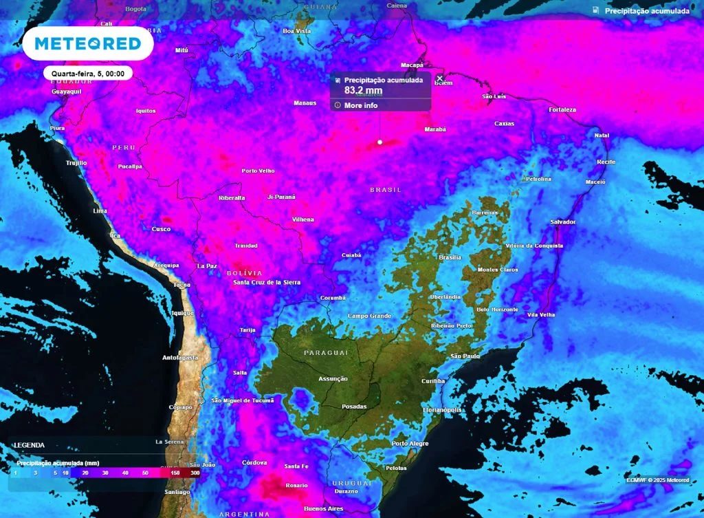 Onda de calor continua a pressionar várias regiões do Brasil enquanto chuvas intensas se aproximam.