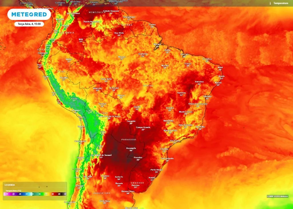 Onda de Calor Eleva Temperaturas e Gera Alerta de Perigo em Diversas Regiões do Brasil