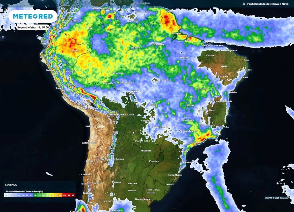 Frente Fria Avança pelo Brasil: Chuvas Intensas e Quedas de Temperatura à Vista