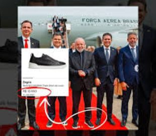 Lula é flagrado com tênis de R$ 10,5 mil, gerando polêmica nas redes sociais