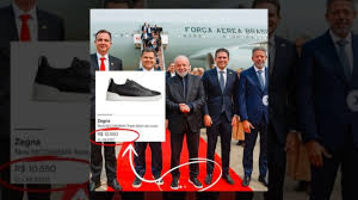 Lula é flagrado com tênis de R$ 10,5 mil, gerando polêmica nas redes sociais