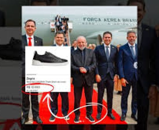 Lula é flagrado com tênis de R$ 10,5 mil, gerando polêmica nas redes sociais